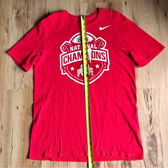 NIKE Ohio State Buckeyes Shirt 2014 National Champions Medium Red Men’s Unisex - Picture 5 of 15